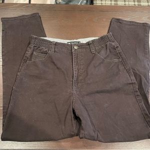 Vintage Lee Brown Relaxed Fit 1889 High Waisted, Tapered Leg, Women’s 8 Short